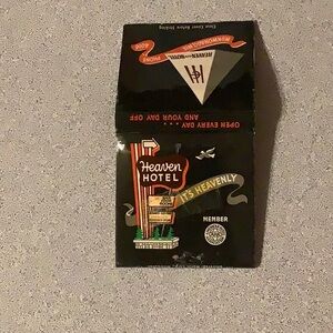 Mukwonago, Wisconsin Heaven Hotel Black Matchbook